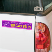 "You'll find me on my bike in NIAGARA FALLS" Autoaufkleber (Auf Lkw)