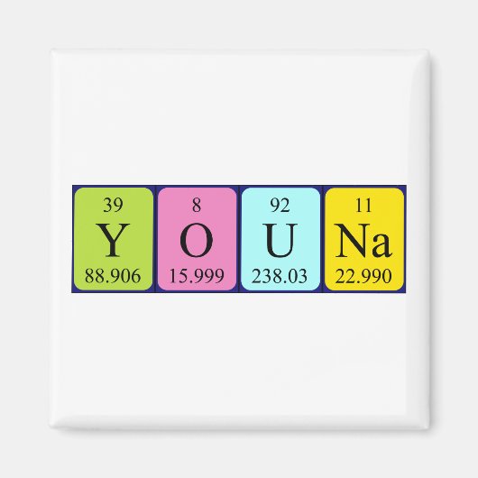 Youna Periodenmagnetmagnet Magnet (Vorne)