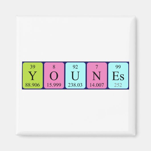 Younes Periodenmagnet Magnet (Vorne)