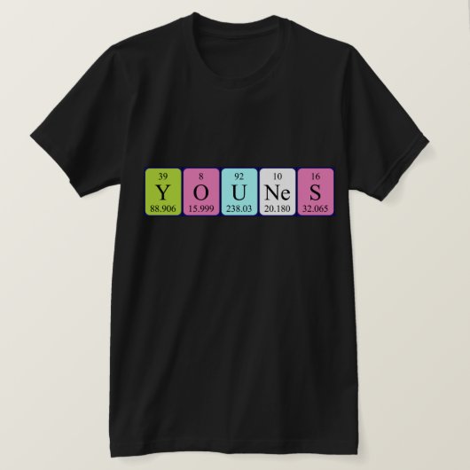 Younes Periodenname Shirt (Design vorne)