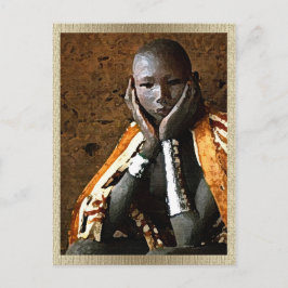 Young African Boy Postkarte