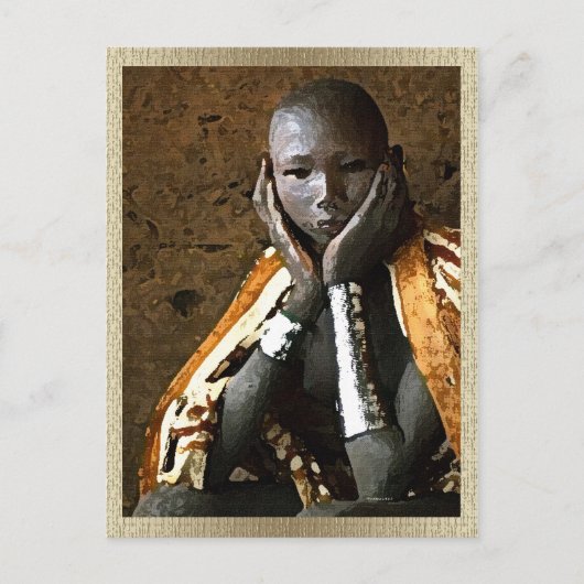 Young African Boy Postkarte (Vorderseite)