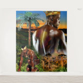 Young African King Wandteppich (Vorderseite)