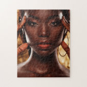 Young African Lady Puzzle (Vertikal)