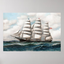 Young America at Sea Clipper Ship