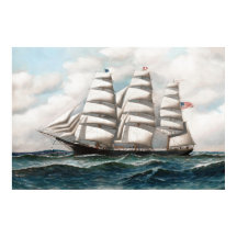 Young America at Sea Clipper Ship