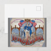 Young America Clipper Postkarte (Vorne/Hinten)