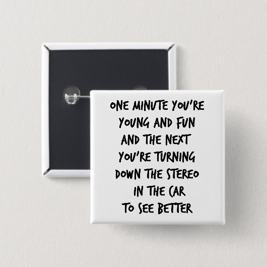 Young and Fun Button (Vorne & Hinten)