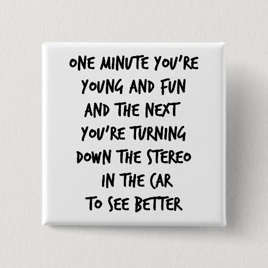 Young and Fun Button (Vorderseite)