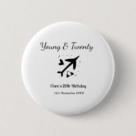 Young and twenty adventure happy birthday add name button