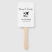 Young and twenty adventure happy birthday add name fächer (Rückseite)