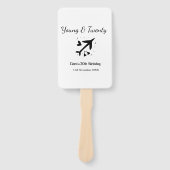 Young and twenty adventure happy birthday add name fächer (Vorderseite)