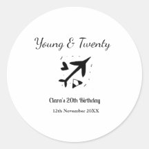 Young and twenty adventure happy birthday add name
