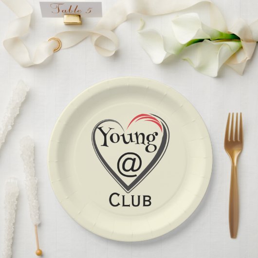 Young at Heart Club-Pappteller Pappteller (Hochzeit)