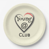 Young at Heart Club-Pappteller Pappteller (Vorderseite)