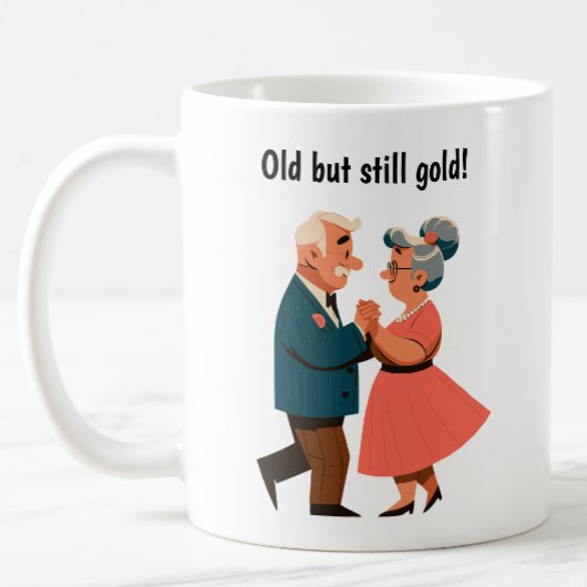 Young-at-Heart Senior Citizens Dancing Kaffeetasse