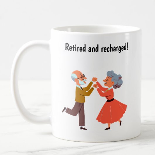 Young-at-Heart Senior Citizens Dancing Kaffeetasse