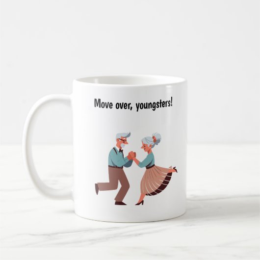 Young-at-Heart Senior Citizens Dancing Kaffeetasse (Links)