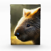 Young Australian Wombat, Foto Block (Vorderseite)