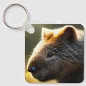 Young Australian Wombat, Keyring Schlüsselanhänger (Vorderseite)