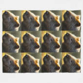 Young Australian Wombat, Large Fleece Blanket (Vorderseite (Horizontal))