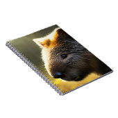 Young Australian Wombat, Notebook Notizblock (Rechte Seite)