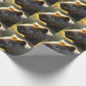 Young Australian Wombat, Wrapping Paper Geschenkpapier (Ecke)
