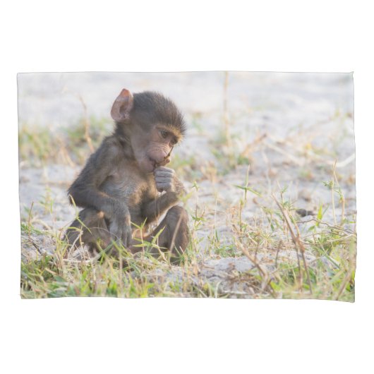Young Baboon Kissenbezug (Vorderseite)