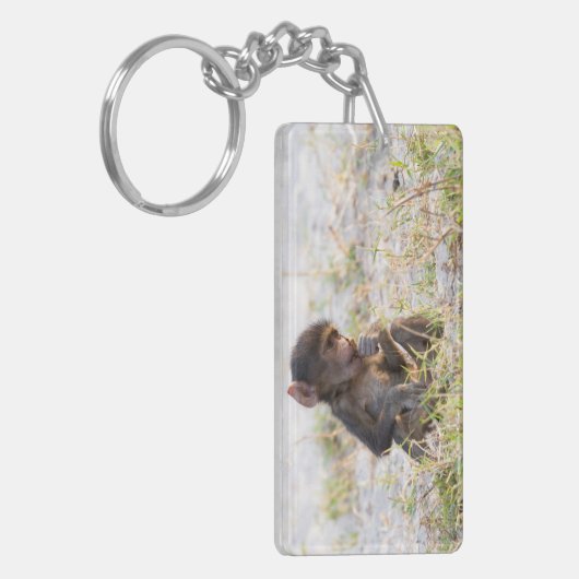 Young Baboon Schlüsselanhänger (Vorderseite links)