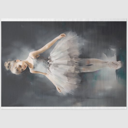 Young Ballerina 1 Decoupage Paper Seidenpapier (Vorderseite)