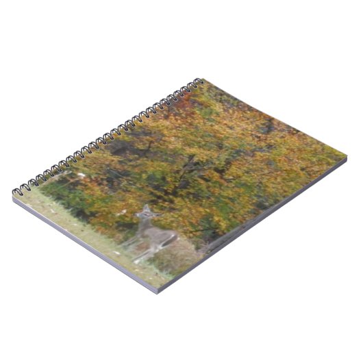 Young Bambi Deer mit Fallbäumen. Notizblock (Linke Seite)