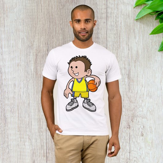 Young Basketball Player Mens T - Shirt