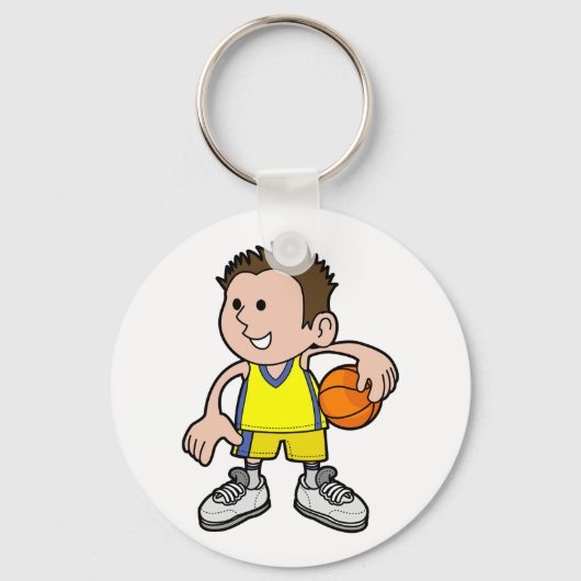 Young Basketball Player Schlüsselanhänger (Vorderseite)