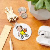 Young Basketball Player Schlüsselanhänger