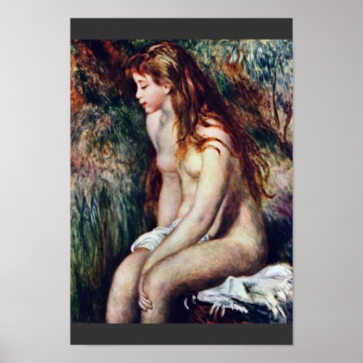 Young Bather von Pierre-Auguste Renoir Poster (Vorne)