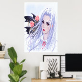 Young beautiful lady | AI Art Poster (Heimbüro)
