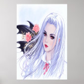 Young beautiful lady | AI Art Poster (Vorne)