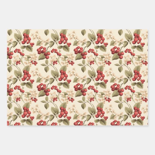 Young Berry Geschenkpapier Set (Vorderseite)