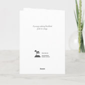 Young Bird in Flight Karte (Rückseite)