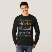 Young Black And Educated African Scientist Black H T-Shirt (Vorne ganz)