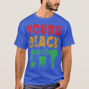 Young Black and Lit Pride African American History T-Shirt