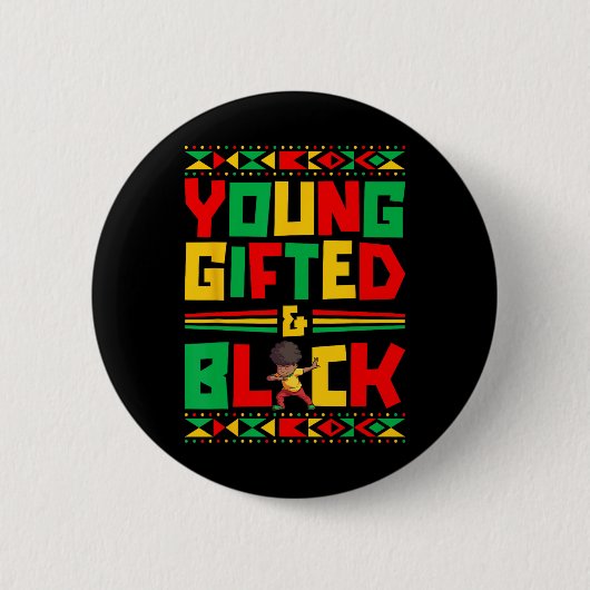Young Black Boy African American History Boy Button (Vorderseite)
