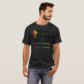 Young Black Free Ish seit 1865 Black Freedom Hist T-Shirt (Vorne ganz)