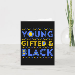 Young Black Gifts Boys Man Women Black History Mo Karte