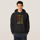 Young Black King Dab Kid African American Boy June Hoodie (Vorne ganz)