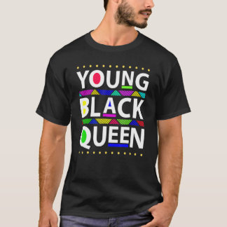 Young Black Queen Black History Mont Girls Kinder T-Shirt