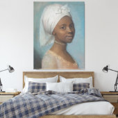 Young Black Woman Leinwanddruck (Insitu (Schlafzimmer))