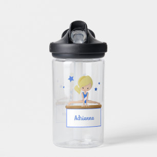 Young Blonde Female Gymnastik Personalisiert Trinkflasche