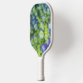 Young Blue Hydrangea Blooms Floral Pickleball Schläger (Links)