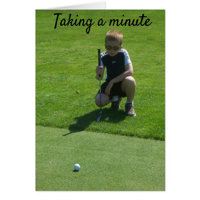 YOUNG BOY GOLFING **HOW ARE YOU?** (Vorne)